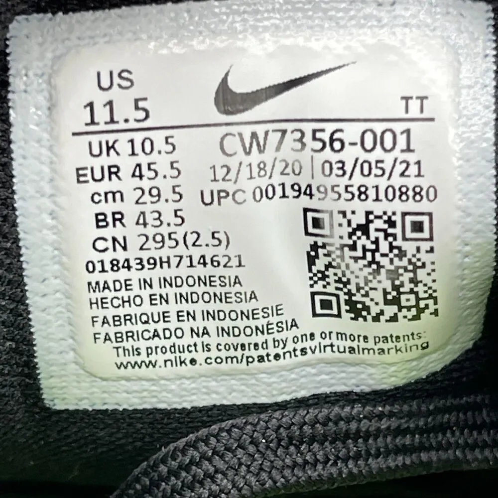 Nike Air Zoom Pegasus 38 Shoes Mens Size 11.5 Black Running Comfort Walking Gym
